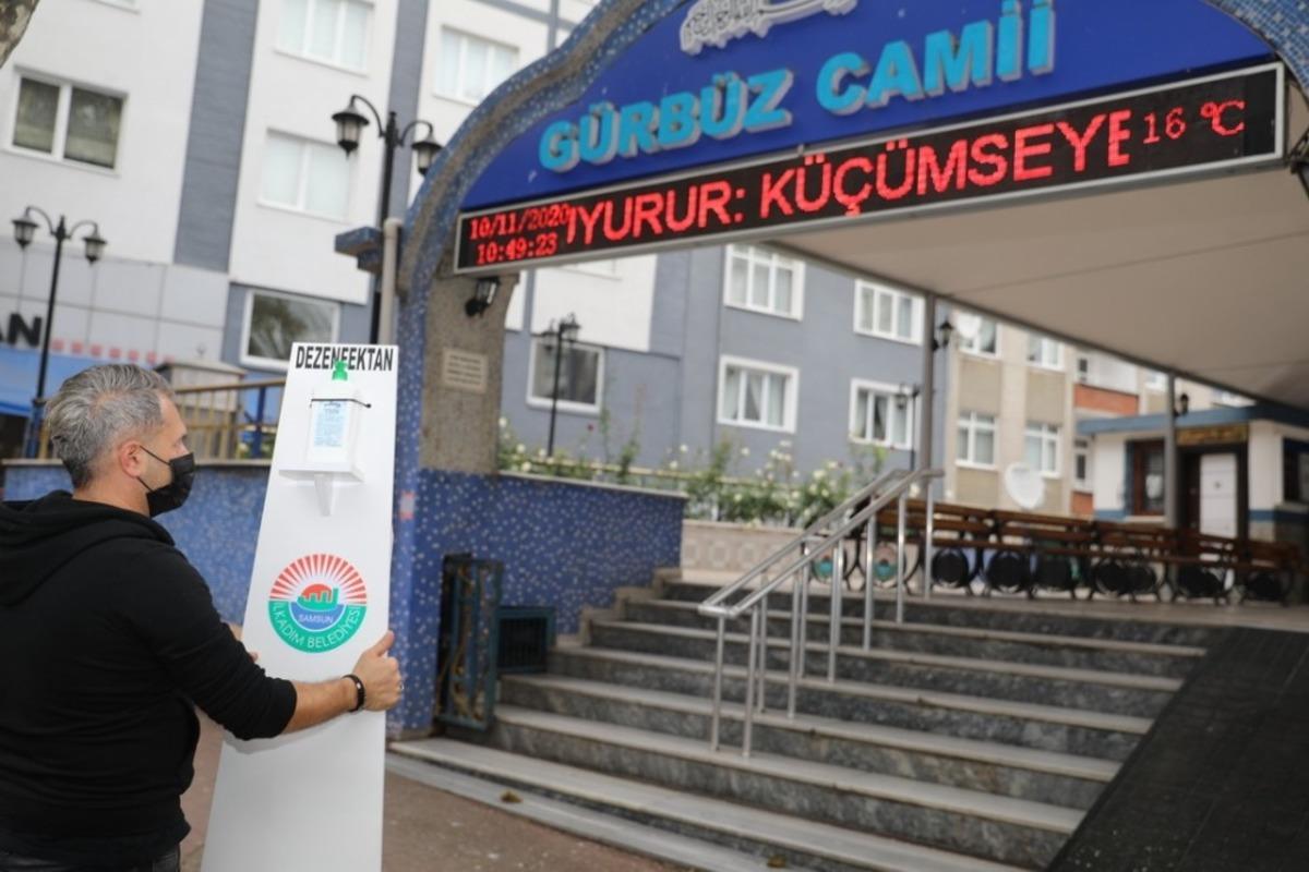 İlkadım&rsquo;dan camilere &lsquo;hijyen&rsquo; desteği