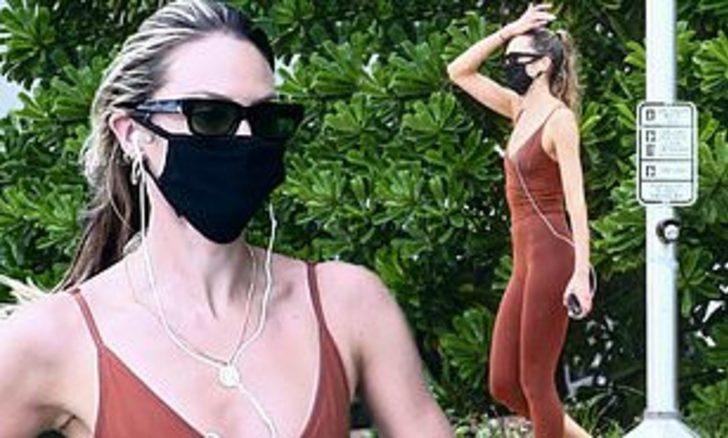 Candice Swanepoel sutyen giymeyi tercih etmedi  G1