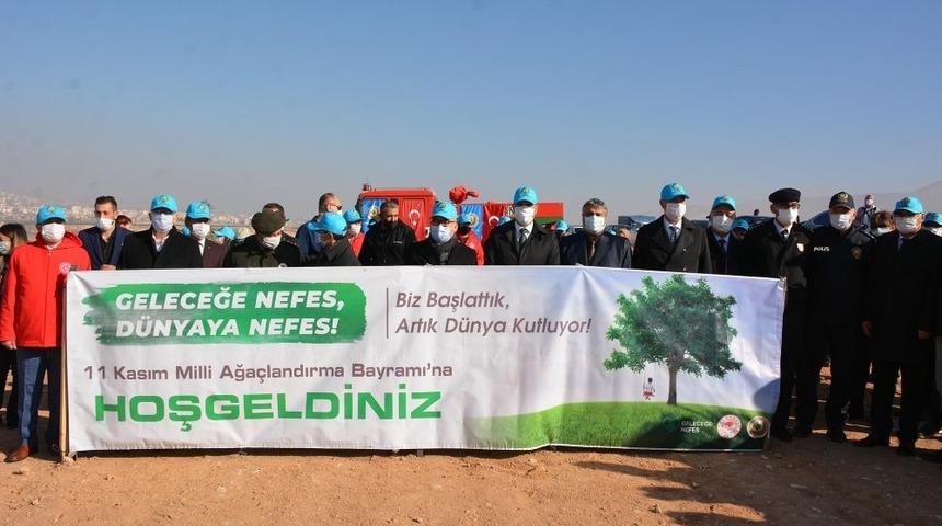 Niğde’de 2 bin 500 fidan toprakla buluştu