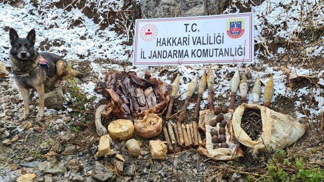 Yüksekova’da çok sayıda mühimmat ele geçirildi