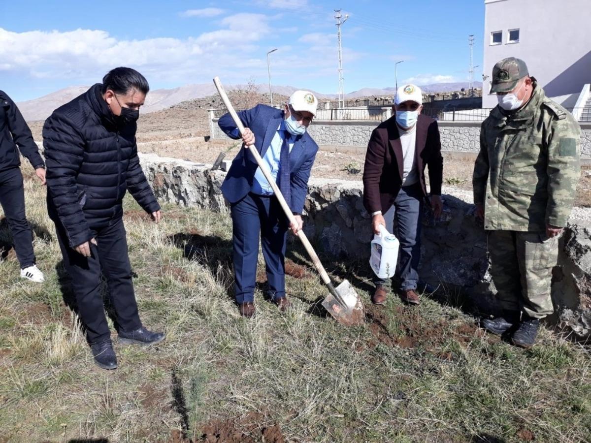 &Ccedil;aldıran&rsquo;da bin 500 fidan toprakla buluşturuldu