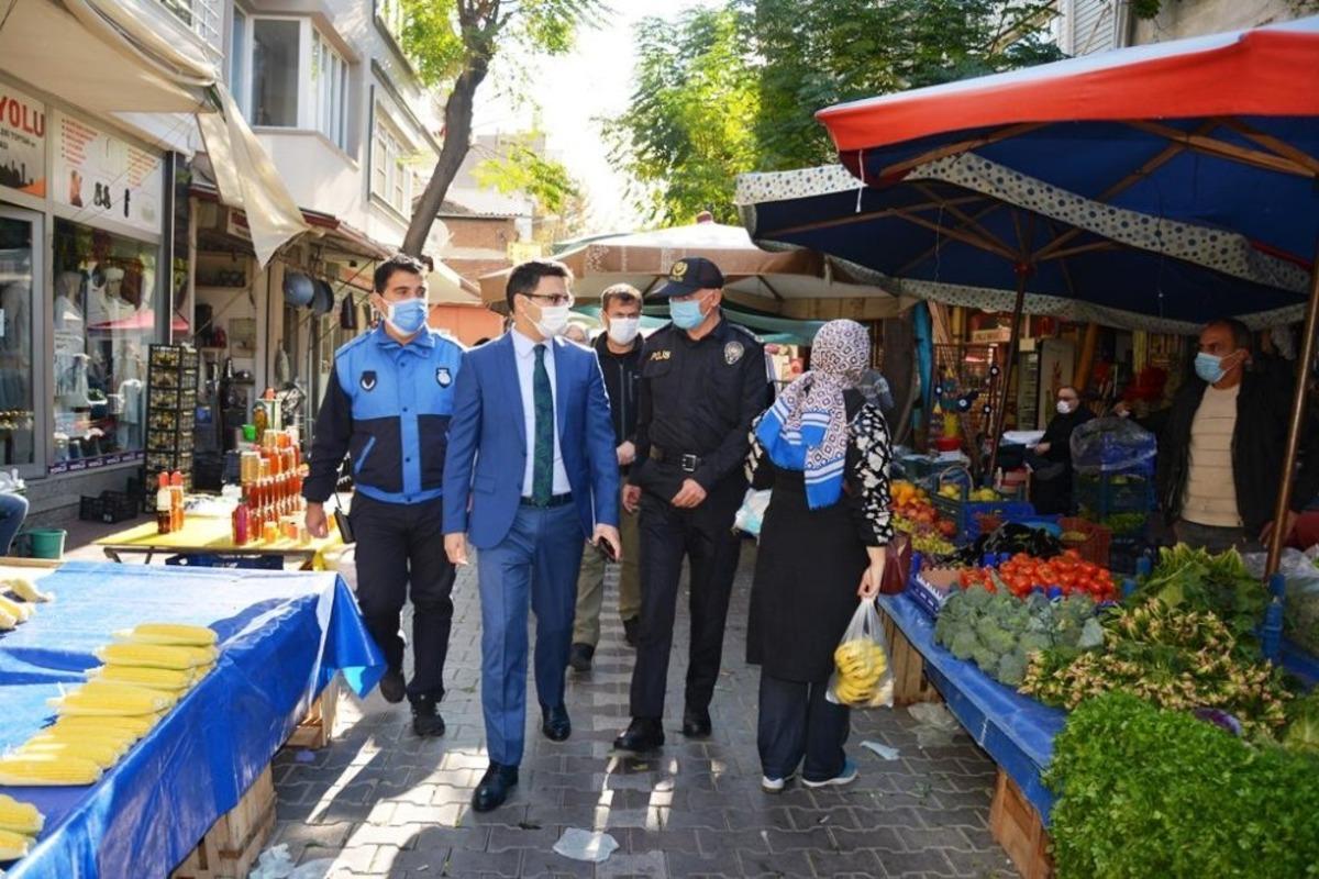 Kaymakam &Uuml;nsal&rsquo;dan Covid-19 denetimi