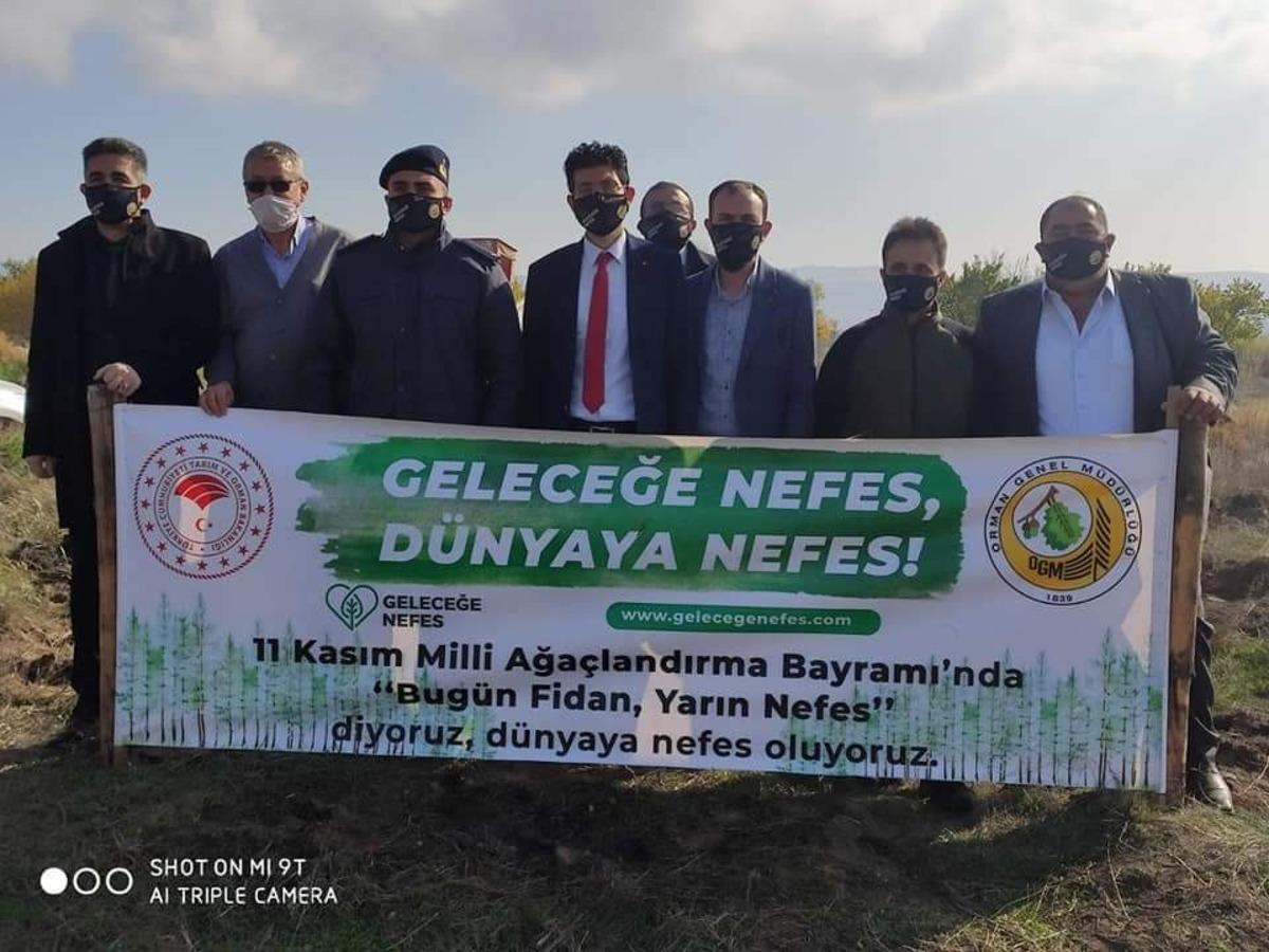 Şuhut&rsquo;ta 500 fidan toprakla buluştu