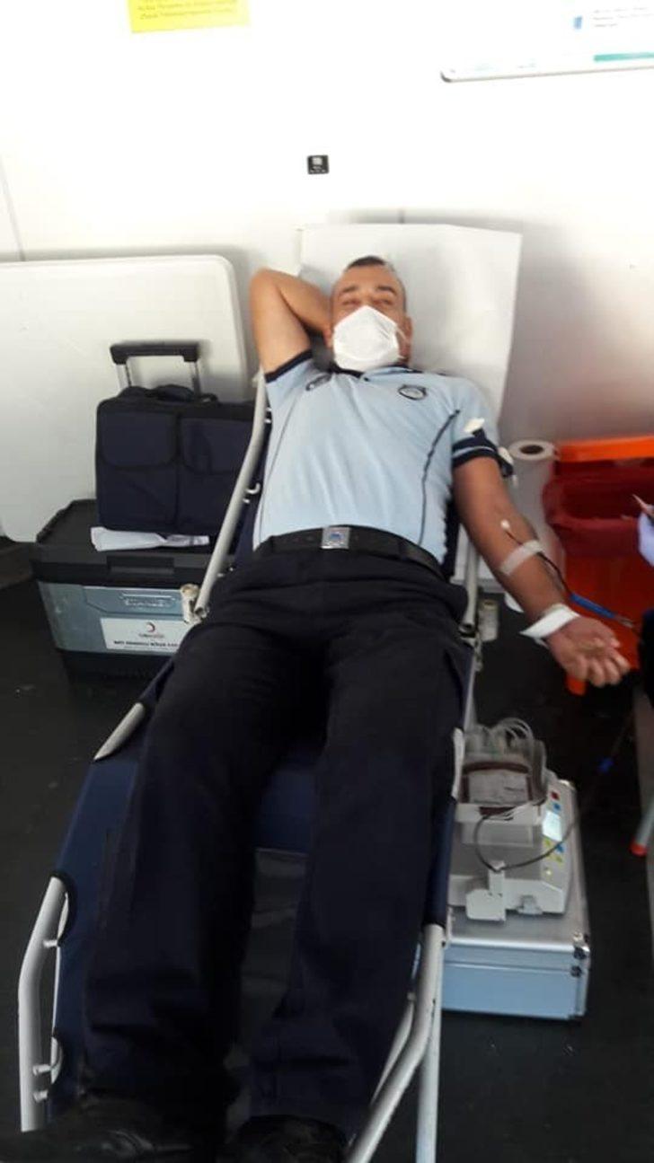 Zabıta memurlarından kan bağışına destek G2