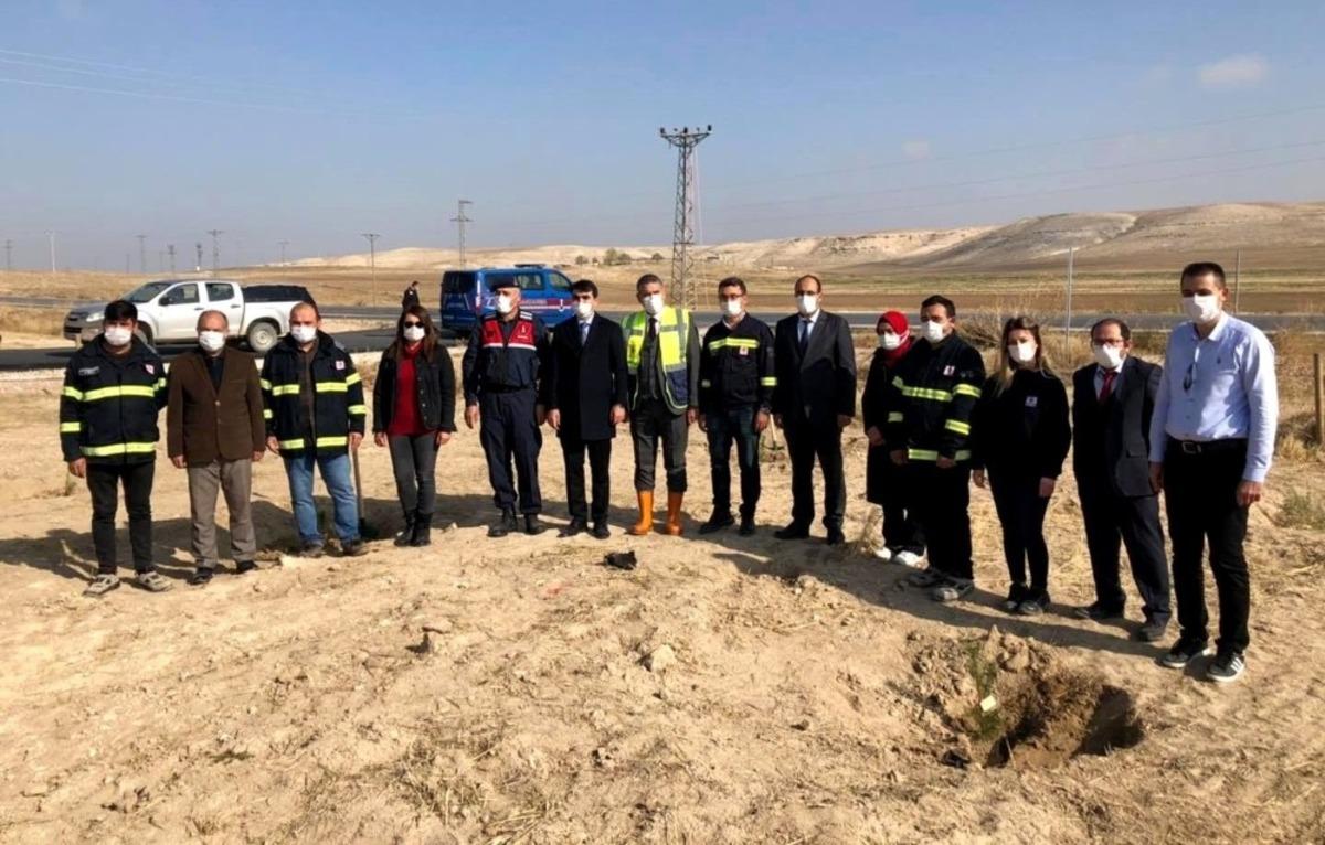 Sultanhanı il&ccedil;esinde fidanlar toprakla buluştu