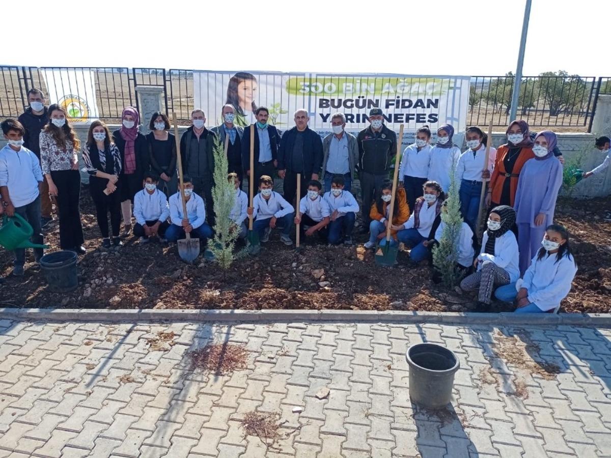 Dicle&rsquo;de fidanlar toprakla buluşturuldu