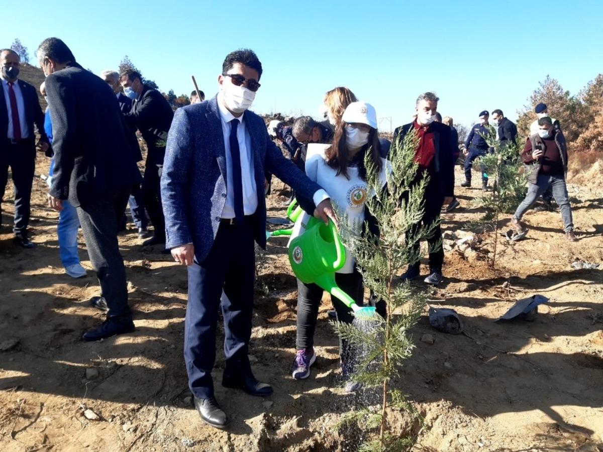 AD&Uuml; Rekt&ouml;r&uuml; Aldemir S&ouml;ke&rsquo;deki ağa&ccedil; dikme etkinliğine katıldı