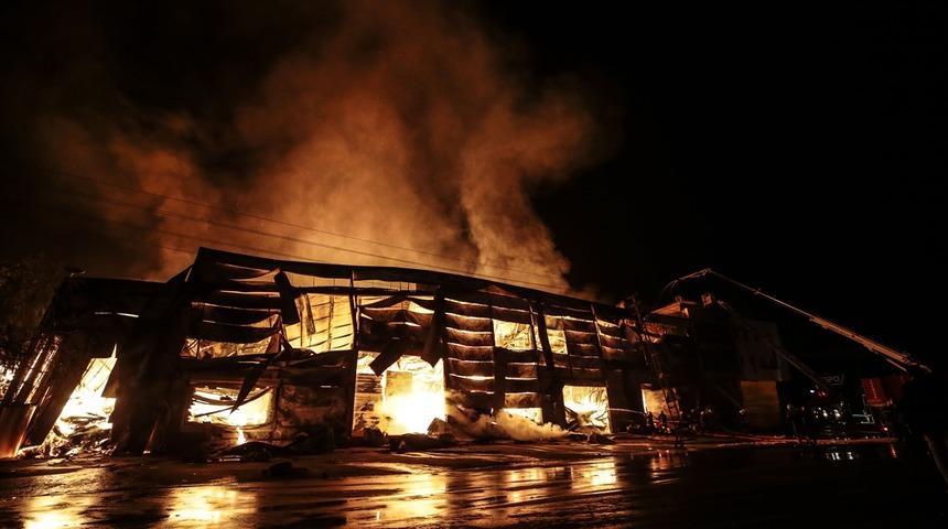 Ankara’da kereste fabrikasında yangın!