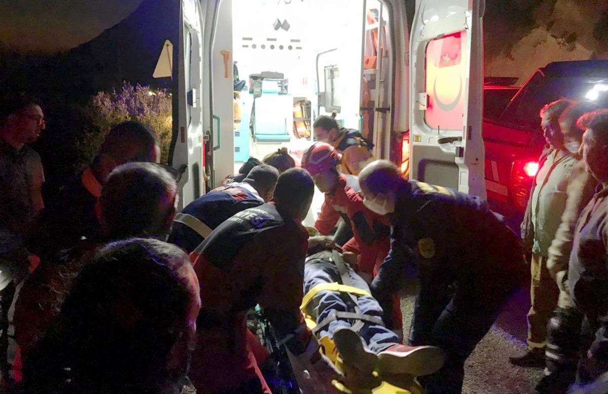Dat&ccedil;a Knidos yolunda kaza: 1 yaralı