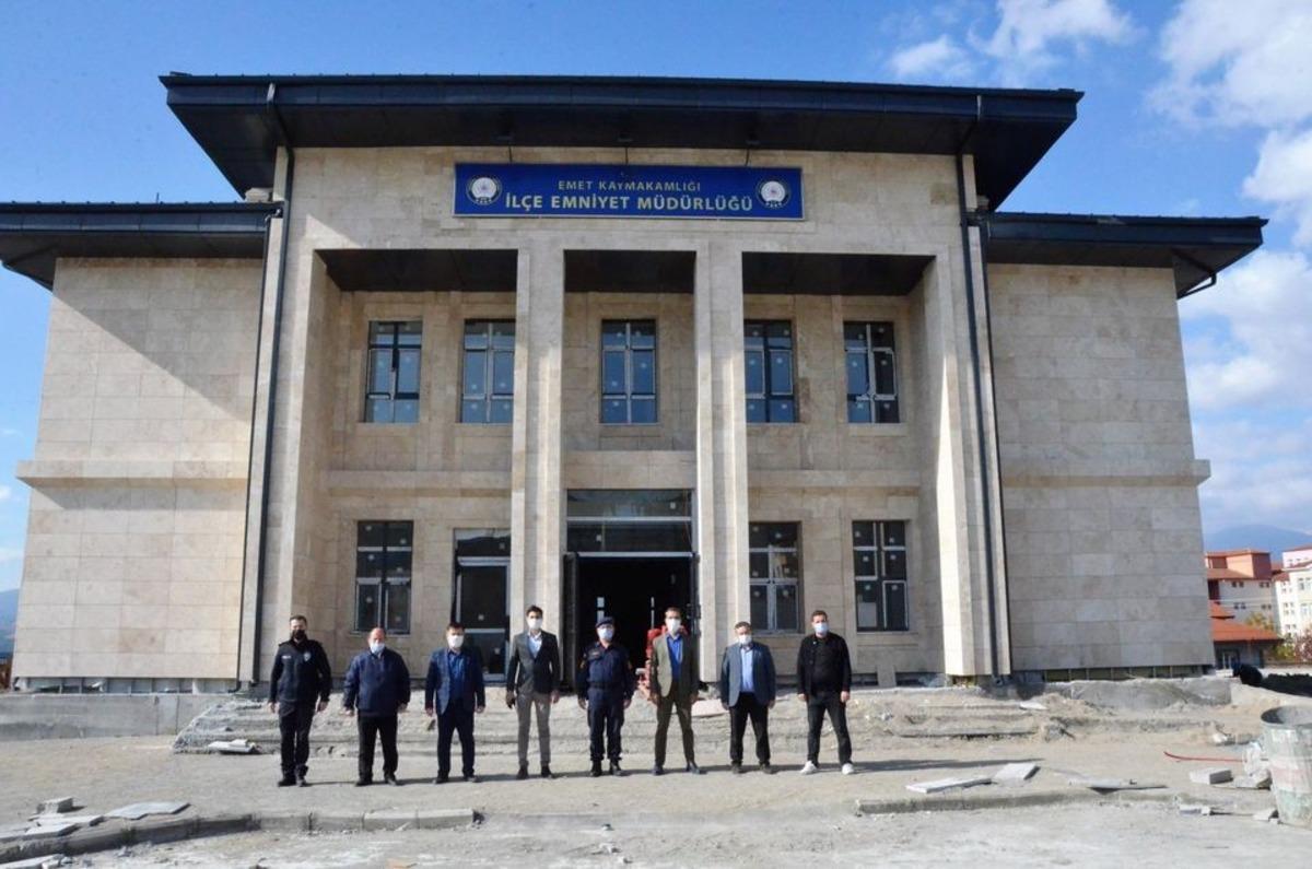 Emet&rsquo;te İl&ccedil;e Emniyet M&uuml;d&uuml;rl&uuml;ğ&uuml; binası tamamlanıyor