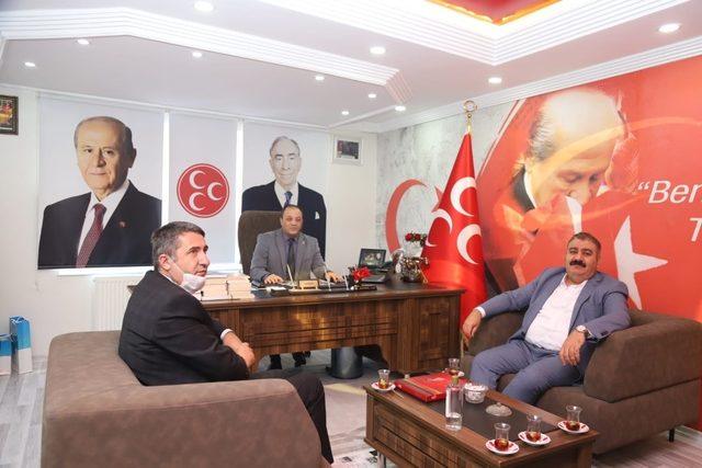 Başkan Sunar ve Başkan Eser’den Karataş’a ziyaret