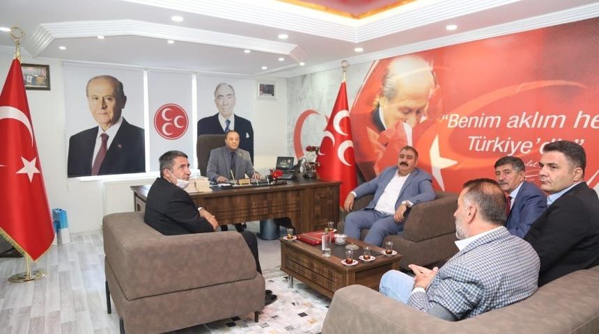 Başkan Sunar ve Başkan Eser&rsquo;den Karataş&rsquo;a ziyaret