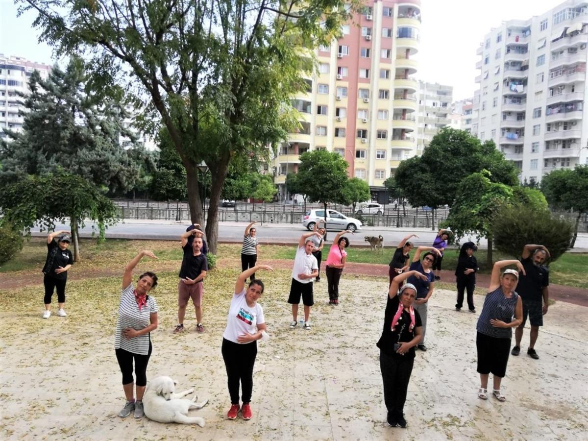 Seyhan&rsquo;da 5 ayrı b&ouml;lgede sabah sporu