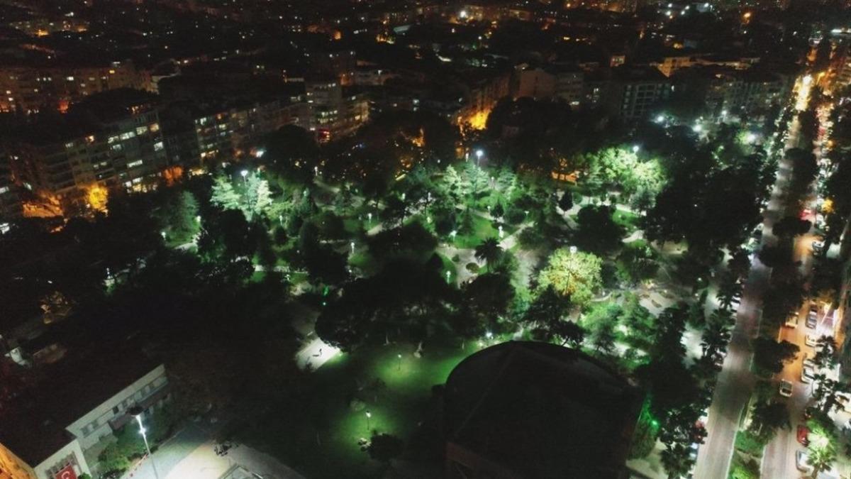Yeşil alanlarda LED aydınlatma ile tasarruf sağlanıyor