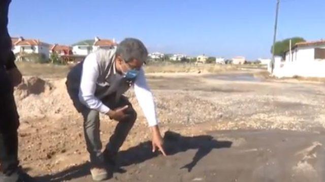 İzmir'de korkutan görüntü! Sıcak sular yükseliyor