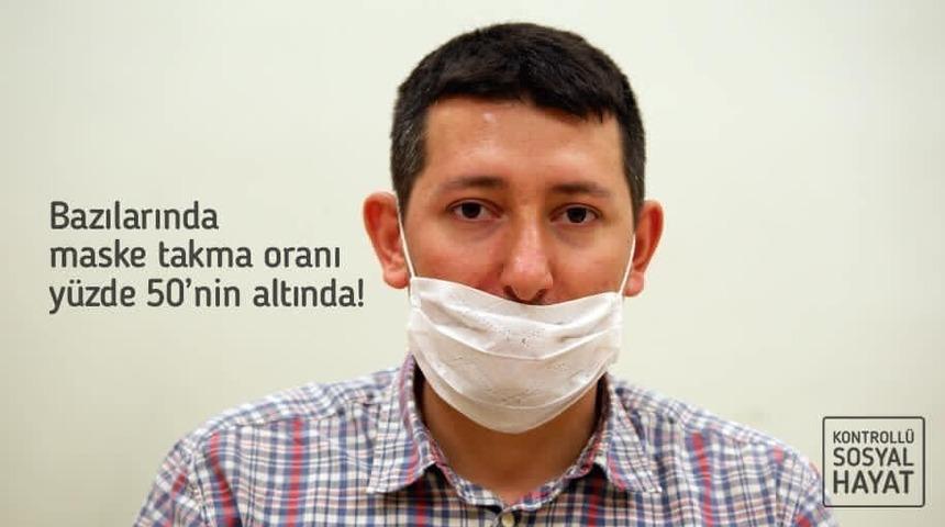 Kaymakamlıktan doğru maske kullanım uyarısı