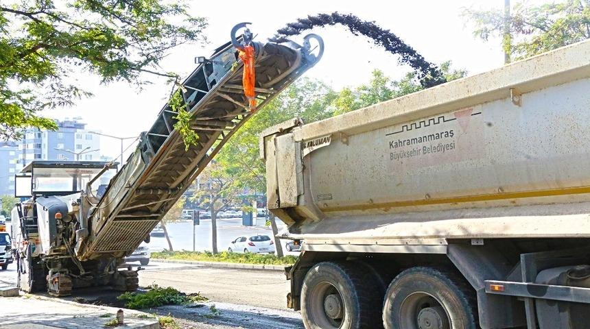 Kahramanmaraş’ta asfalt çalışmaları