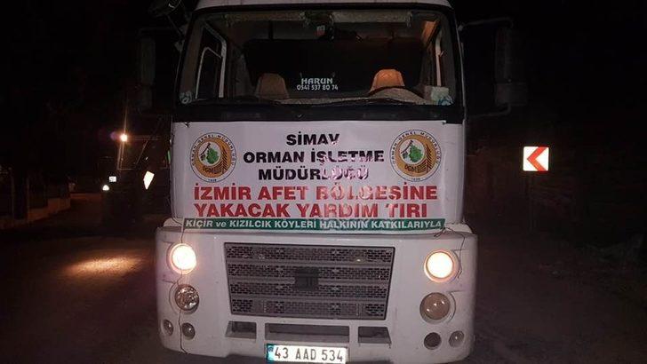 Depremzedelere Simav’dan odun yardımı G1