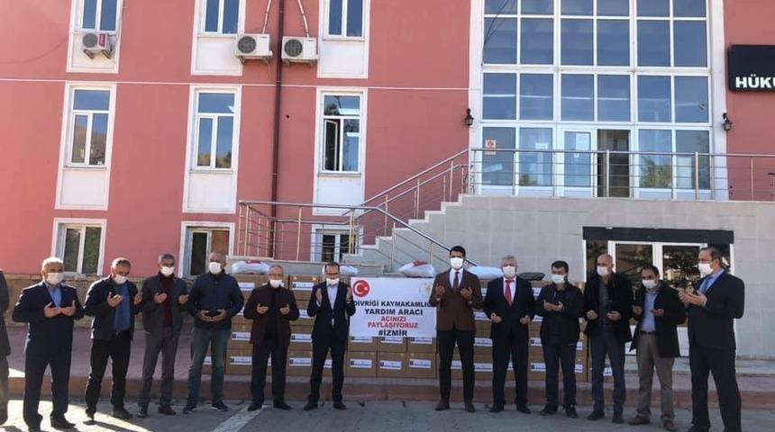 Divriği&rsquo;den İzmir&rsquo;e yardım eli