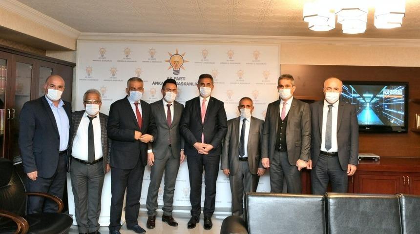 Ankaralı şof&ouml;rlerden AK Parti Grup Başkan Vekili K&ouml;se&rsquo;ye ziyaret