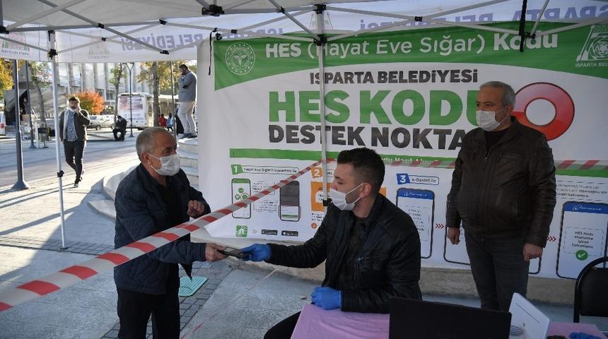 Isparta Belediyesi HES kodu destek noktası a&ccedil;tı