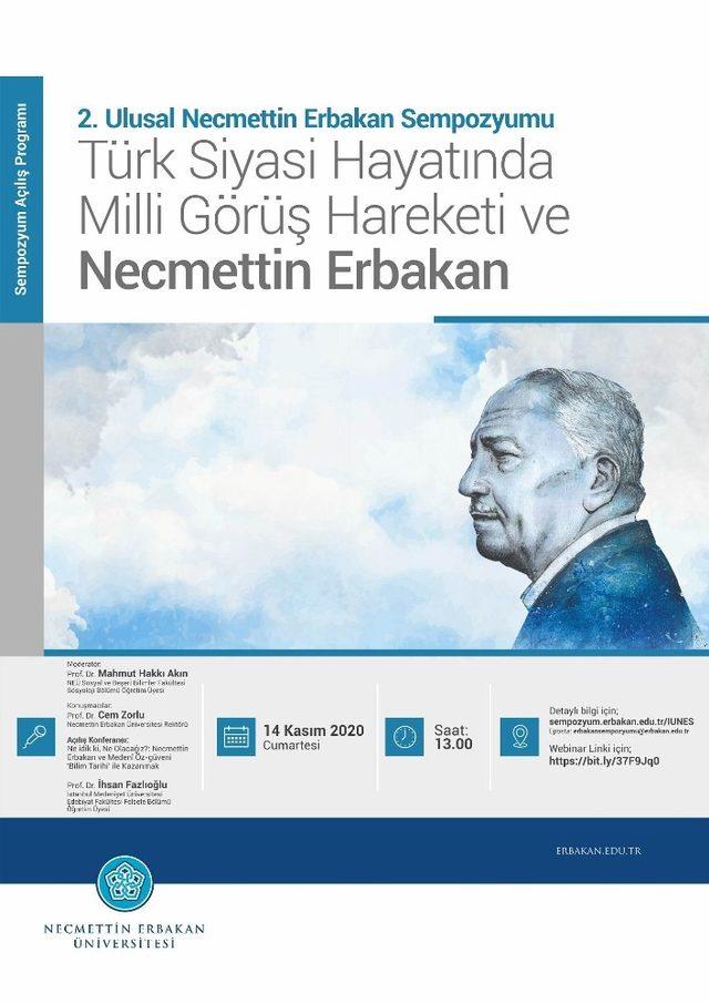 Ulusal Necmettin Erbakan Sempozyumu 14-15 Kasım’da gerçekleşecek