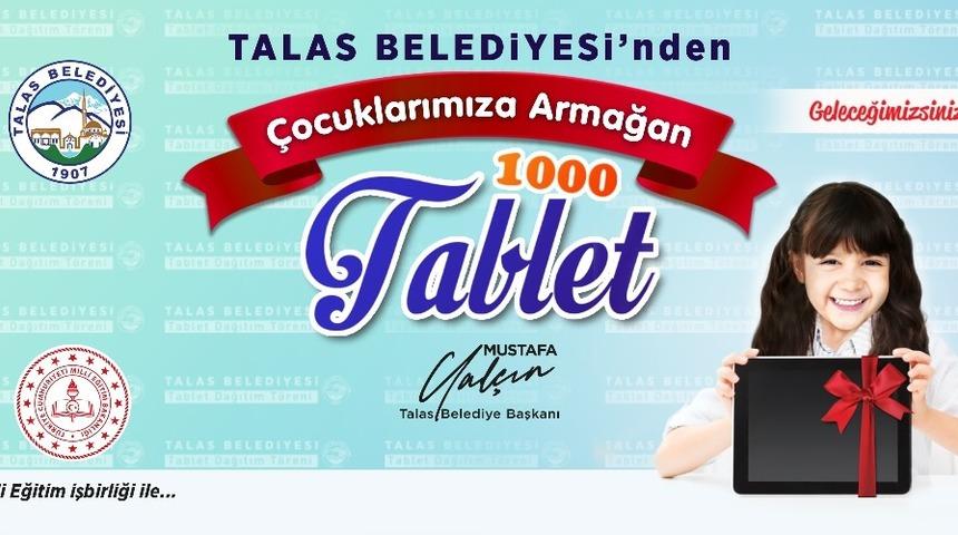 Talas&rsquo;ta &ouml;ğrenciler tabletlerine kavuşuyor