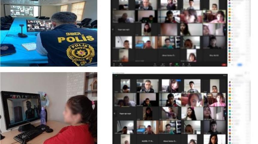 Emniyetten 350 &ouml;ğrenciye &ldquo;Siberay eğitim&rdquo; semineri