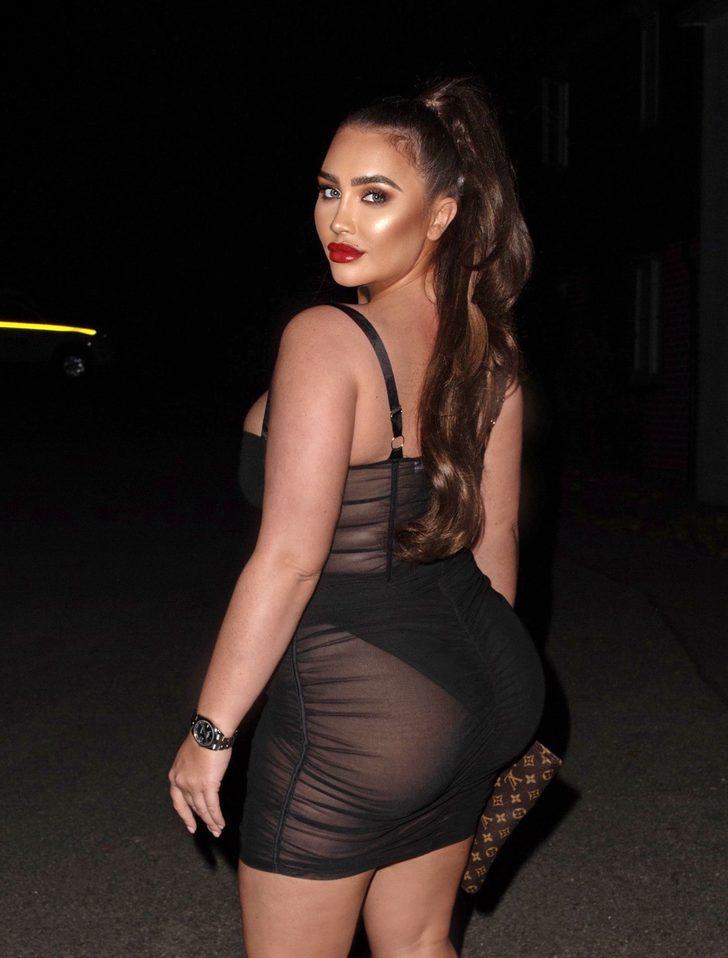 Lauren Goodger'dan dikkat çeken elbise! Hayal gücüne yer bırakmadı  G1