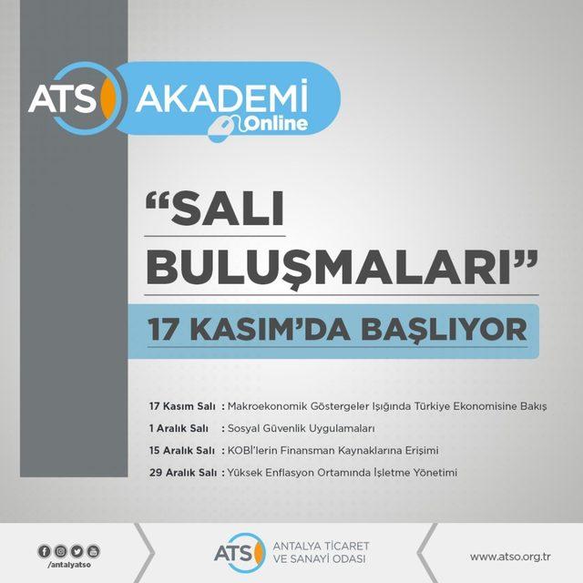 ATSO Akademi,’Salı Buluşmaları’ ile ufuk açacak