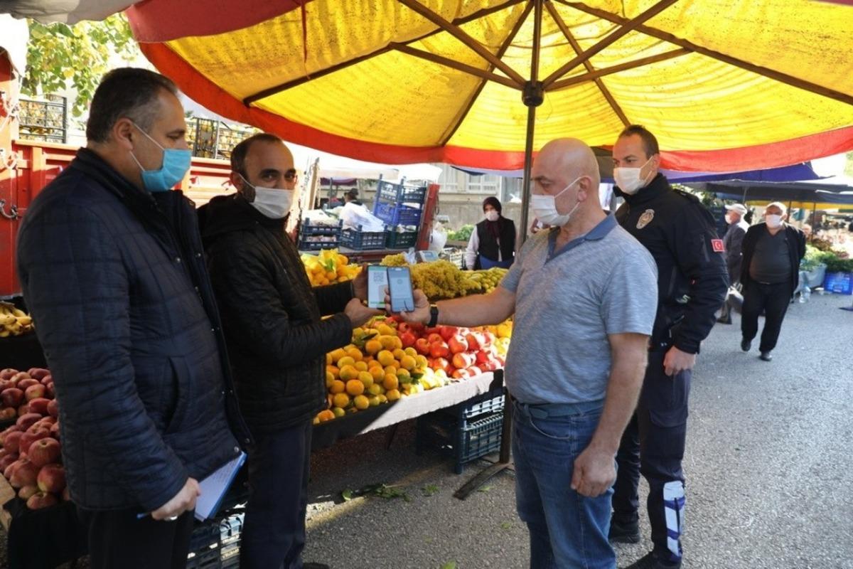 Pazar yerlerinde HES kodu uygulaması