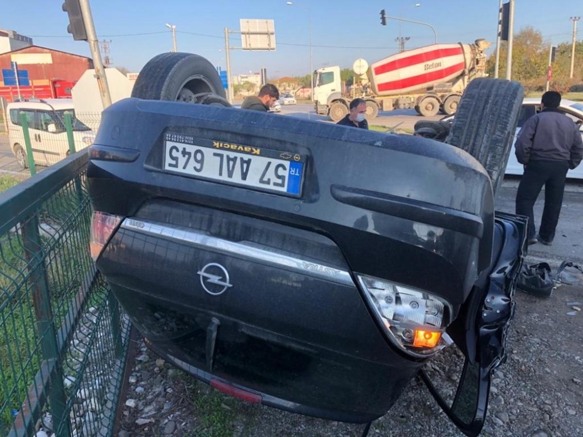 Otomobil takla attı: 2 yaralı