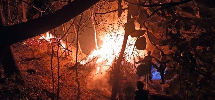 Çatak’ta ot ve ahır yangını G3