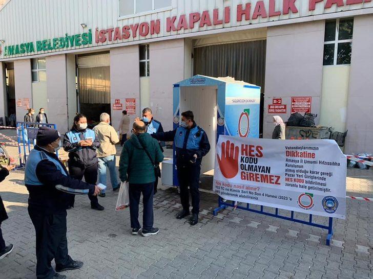 Amasya’da pazar yerlerinde HES kodu uygulaması G1