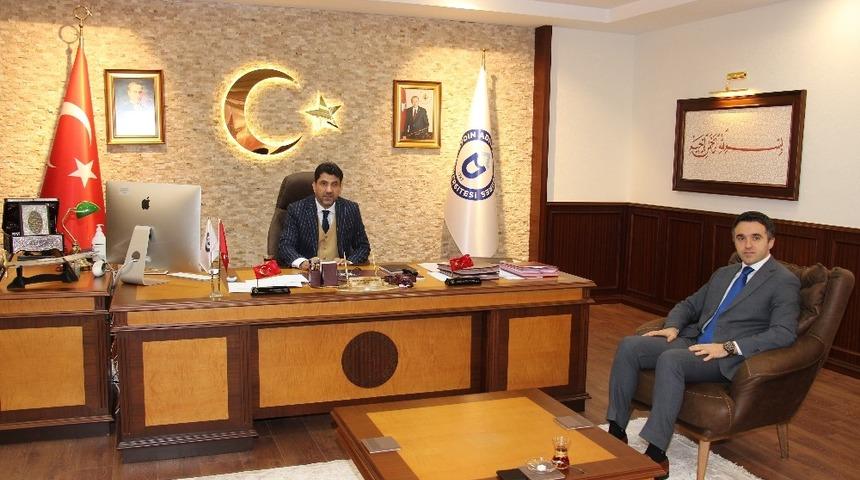 Sosyal Hizmetler İl M&uuml;d&uuml;r&uuml; Turan, Rekt&ouml;r Aldemir&rsquo;i ziyaret etti