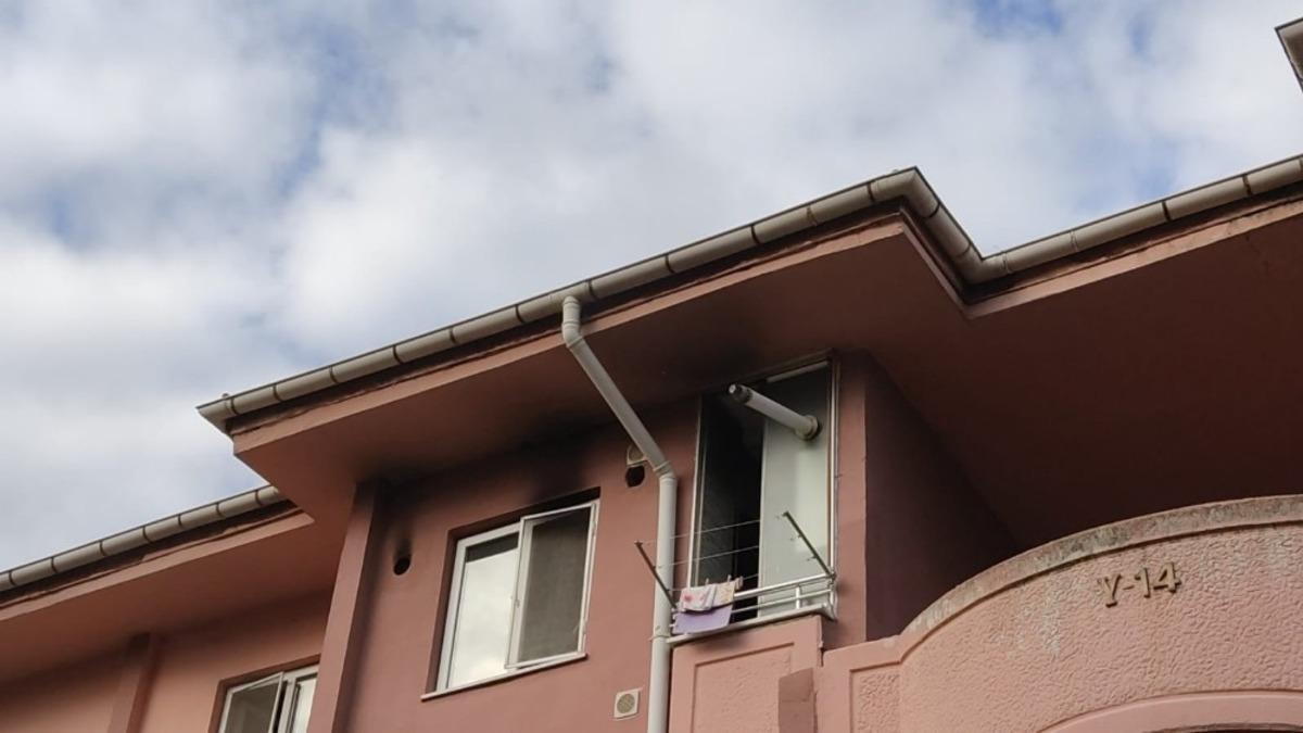 3 katlı binada korkutan yangın