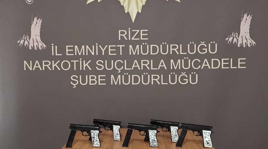 Rize'de silah ka&ccedil;ak&ccedil;ılığı yaptığı gerek&ccedil;esiyle 1 kişi tutuklandı