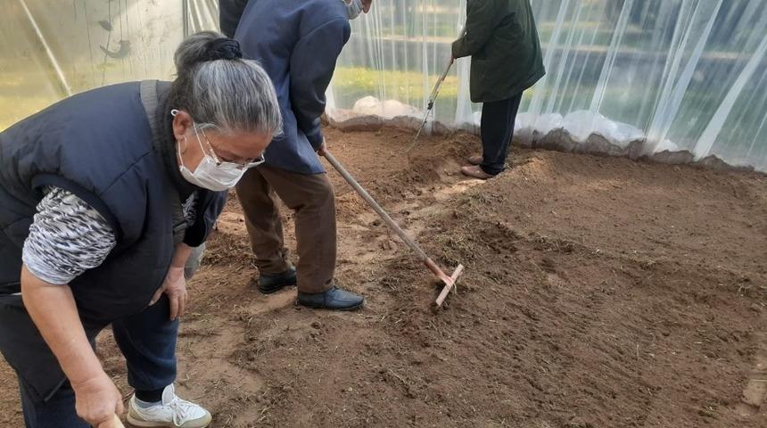 8 aydır dışarı &ccedil;ıkamayan huzurevi sakinleri i&ccedil;in sera kuruldu