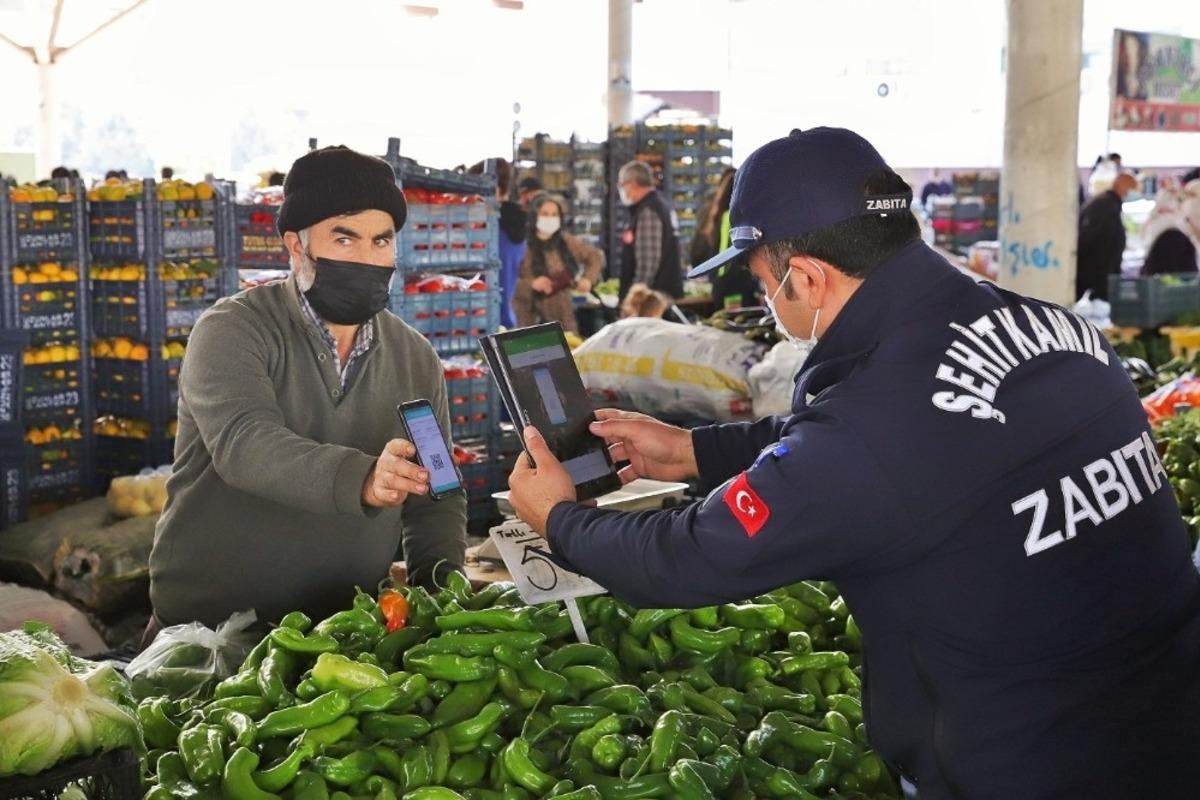 Pazarcı esnafına HES kodu denetimi yapıldı