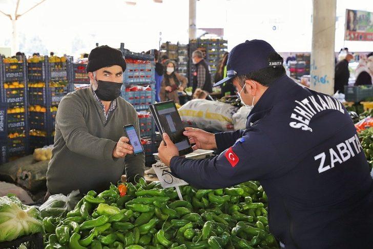 Pazarcı esnafına HES kodu denetimi yapıldı G1