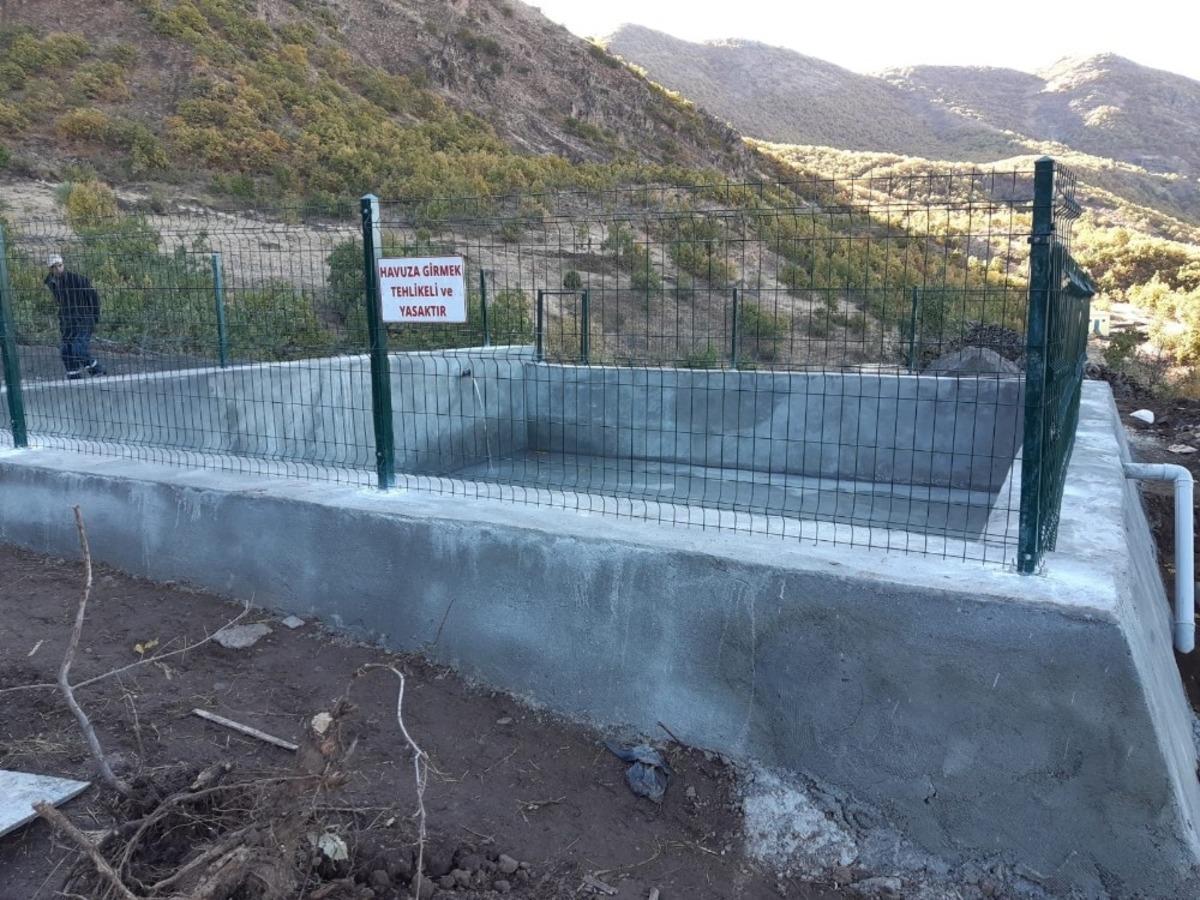 Tunceli&rsquo;de sulama havuzu ve hat yapım projesi tamamlandı