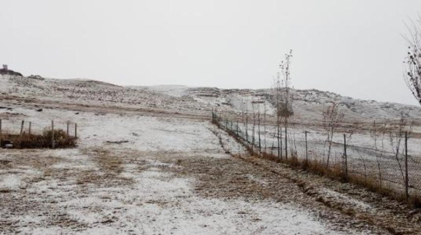 Ağrı'ya mevsimin ilk karı yağdı