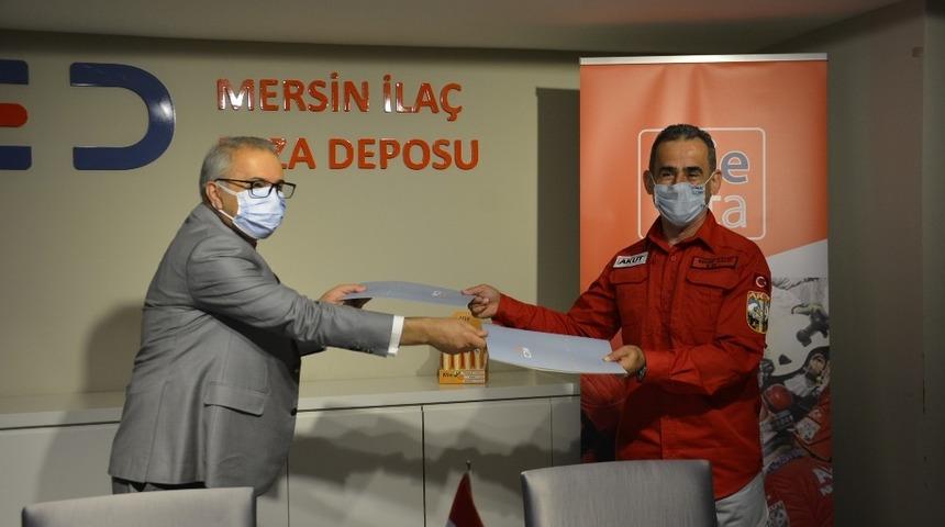 Mersin Ecza Deposu ile AKUT arasında sponsorluk anlaşması imzalandı