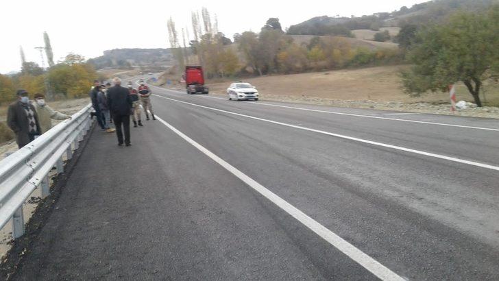 Kepek yüklü tır yandı G5