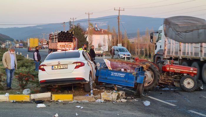 Uşak'ta feci kaza! Otoyol savaş alanına döndü