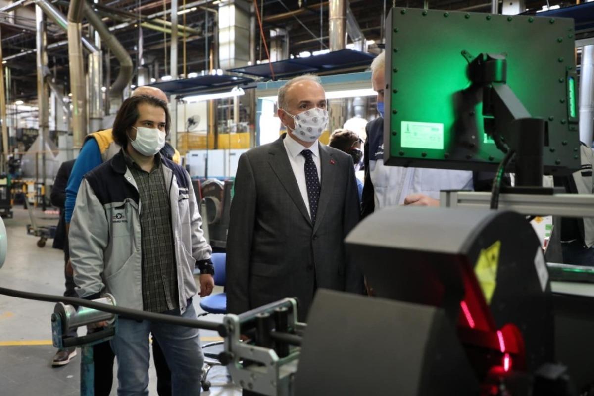 Başkan &Ouml;zl&uuml; Standart Profil fabrikasında incelemelerde bulundu