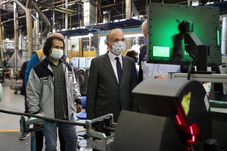 Başkan Özlü Standart Profil fabrikasında incelemelerde bulundu G1