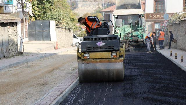 Safranbolu Belediyesi 24 bin ton sıcak asfalt serdi