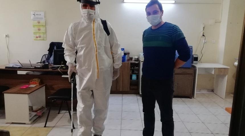 Manyas’ta dezenfektan çalışmaları sürüyor