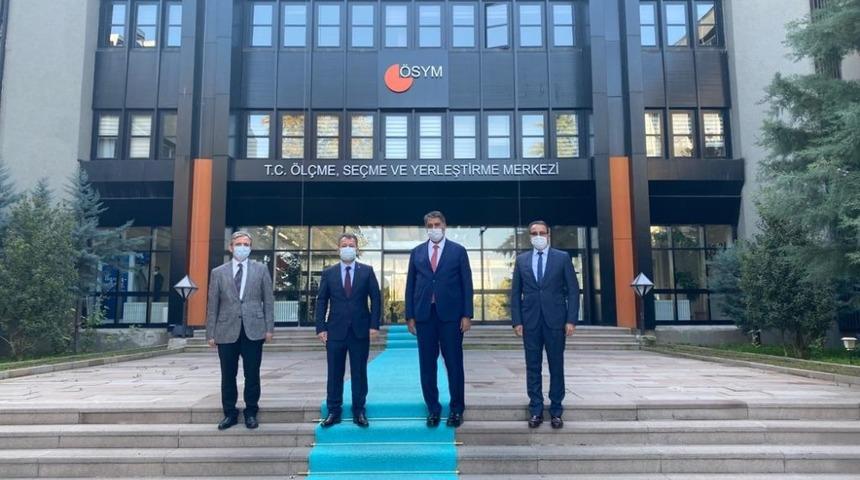 Rekt&ouml;r Polat&rsquo;tan, &Ouml;SYM Başkanı Ayg&uuml;n&rsquo;e ziyaret